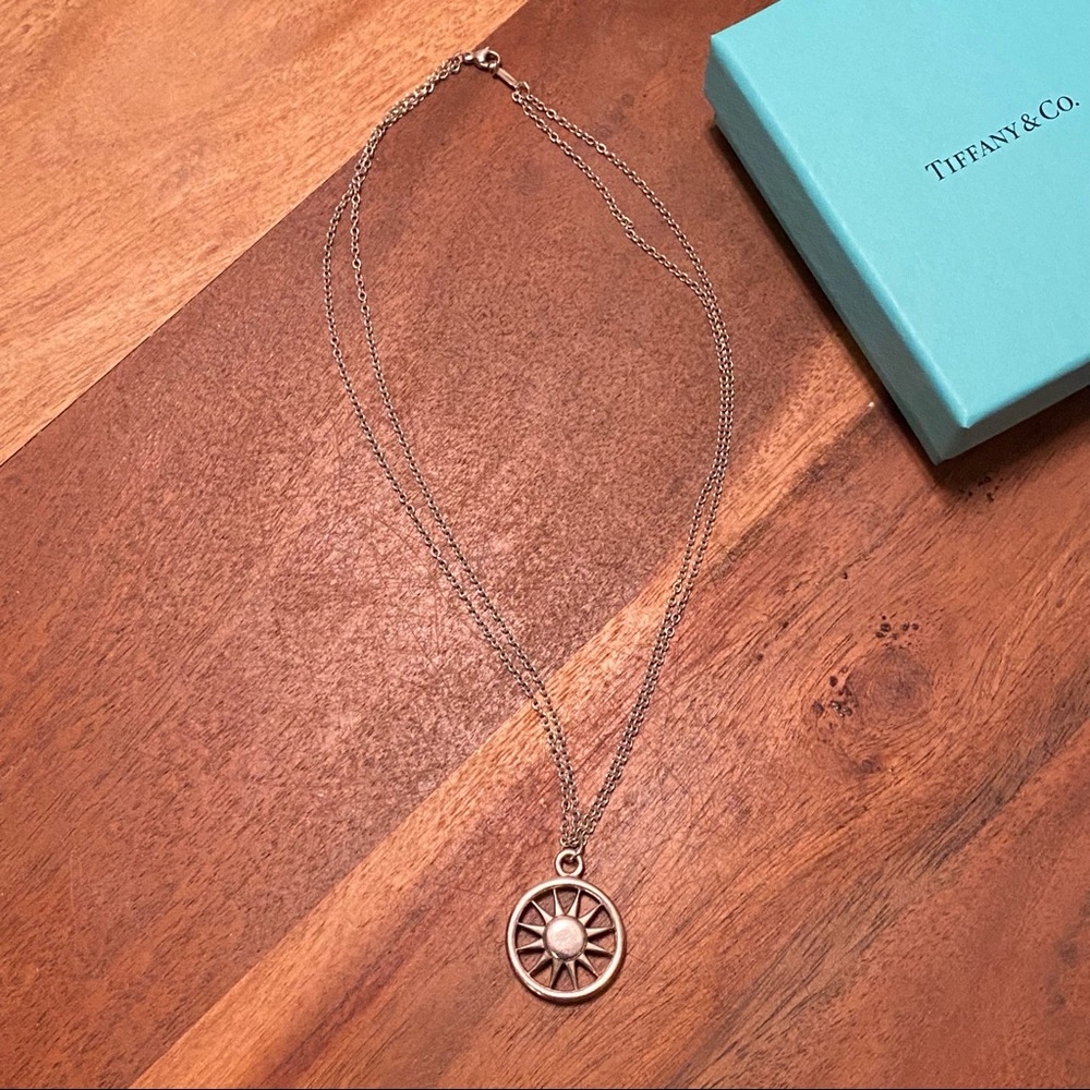 Tiffany Double Chain Sun Pendant